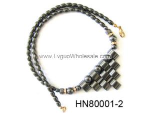 Hematite Beads Choker Chunky bib Statement Necklace women Fashion Jewelry